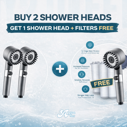 Limited Time Offer | Buy 2 Shower Heads  & Get a Premium Shower Head + 3 Filters FREE